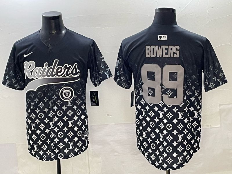 Men 2025 Nike Oakland Raiders #89 Bowers black Limited NFL Jersey 08->oakland raiders->NFL Jersey
